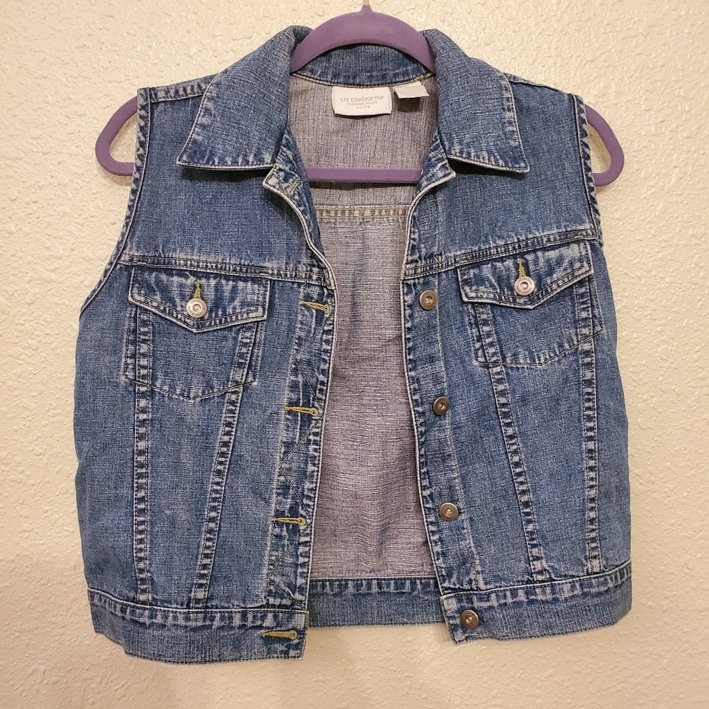 Liz Claiborne Denim Vest